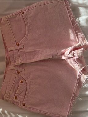 Vintage Levi’s Pink High-Rise Denim Cutoff Shorts